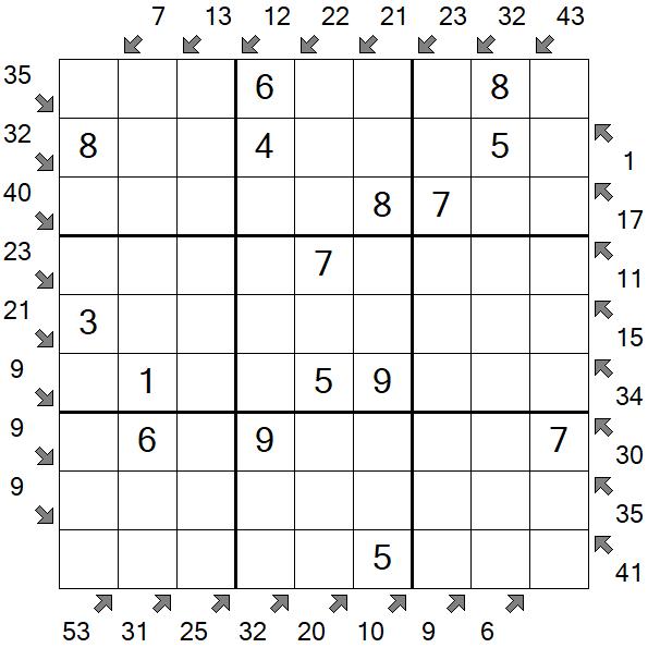 Little Killer Sudoku - Einfach