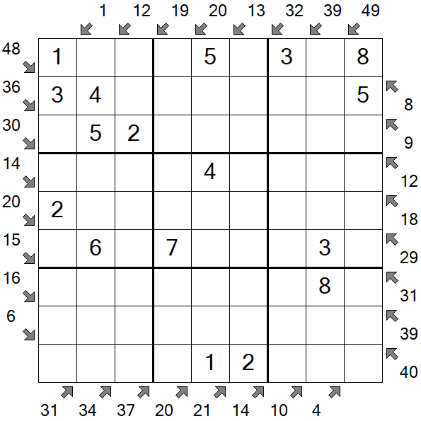 Little Killer Sudoku - Einfach