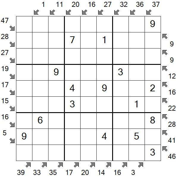 Little Killer Sudoku - Einfach