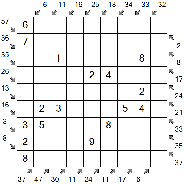 Little Killer Sudoku - Einfach