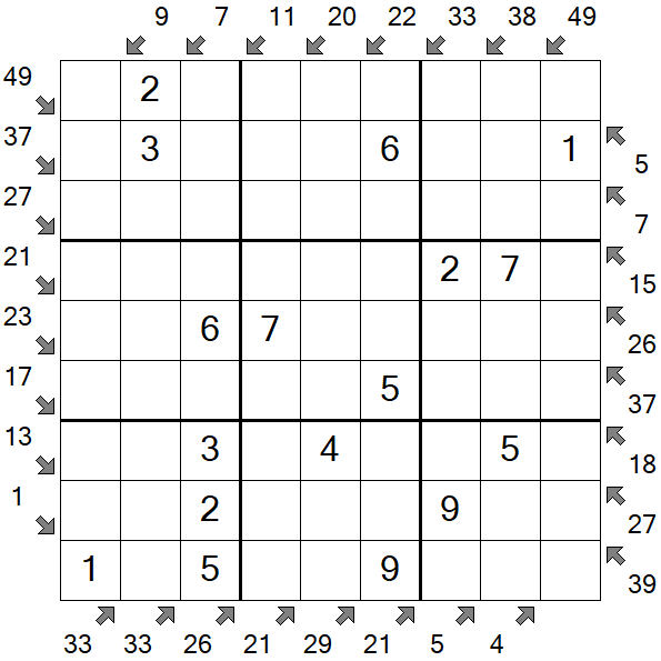 Little Killer Sudoku - Easy