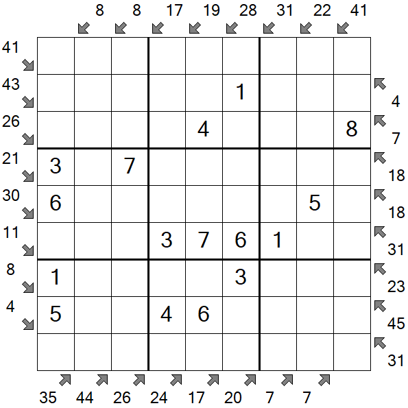 Little Killer Sudoku - Fácil