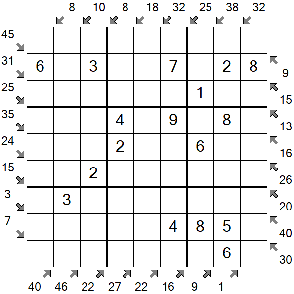 Little Killer Sudoku - Fácil