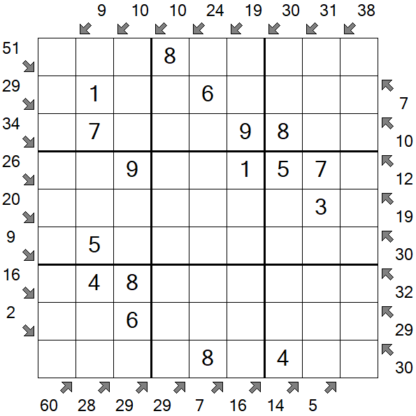 Little Killer Sudoku - Fácil