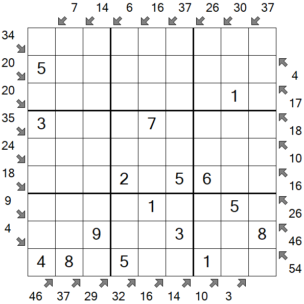 Little Killer Sudoku - Fácil