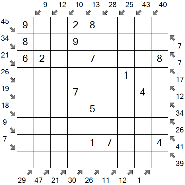 Little Killer Sudoku - Fácil