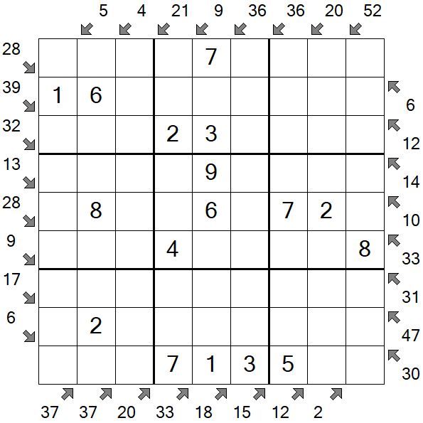 Little Killer Sudoku - Einfach