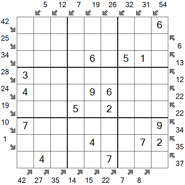 Little Killer Sudoku - Easy