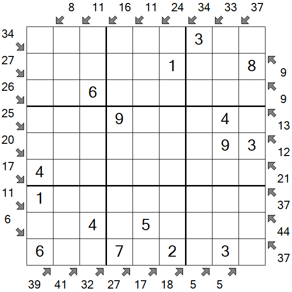 Little Killer Sudoku - Easy