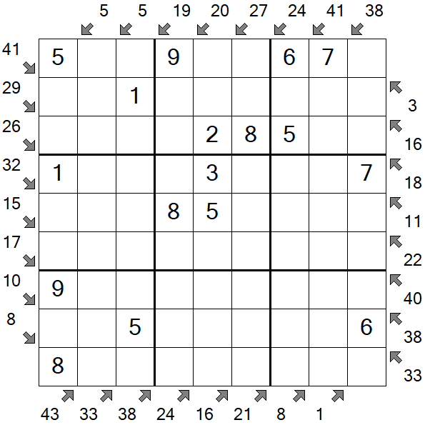 Little Killer Sudoku - Einfach