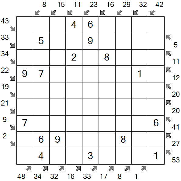Little Killer Sudoku - Einfach