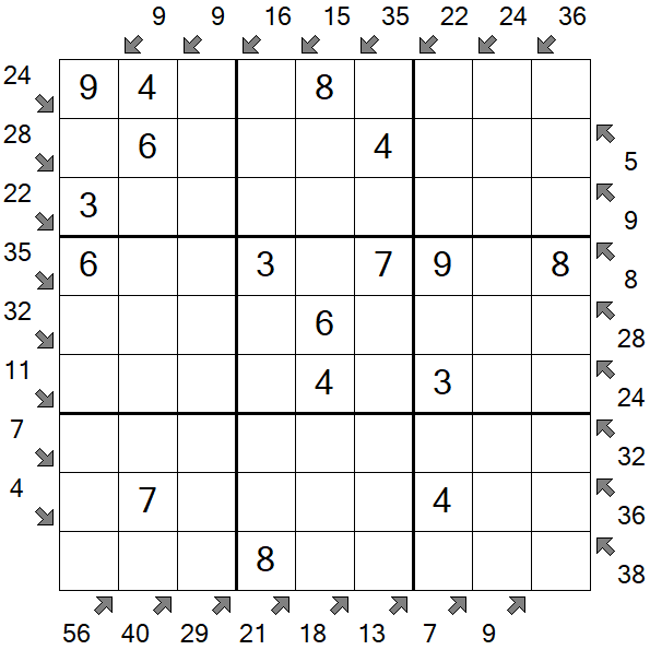 Little Killer Sudoku - Einfach