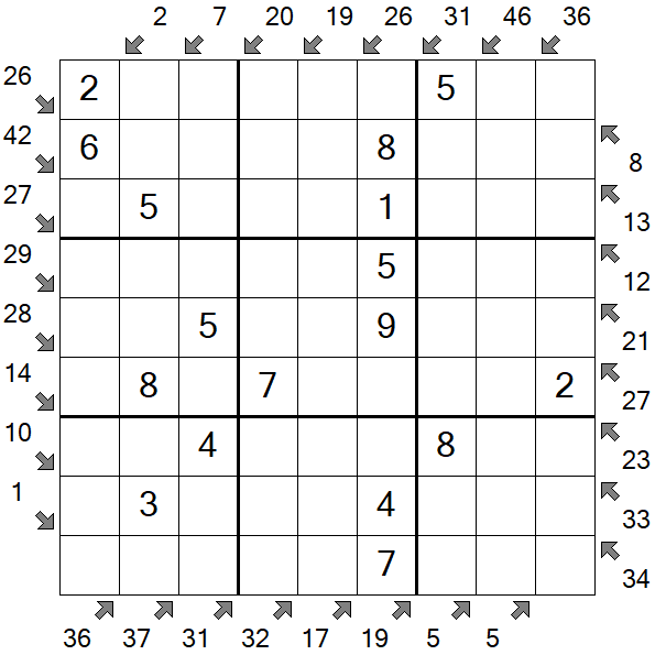 Little Killer Sudoku - Simple