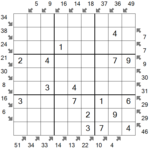 Little Killer Sudoku - Easy