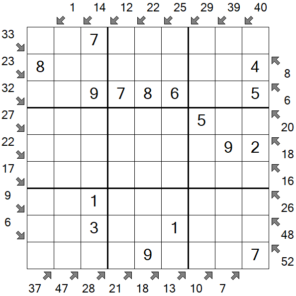 Little Killer Sudoku - Easy