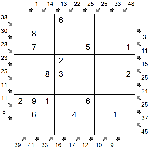 Little Killer Sudoku - Easy