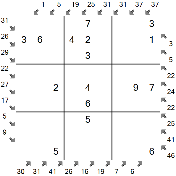 Little Killer Sudoku - Easy