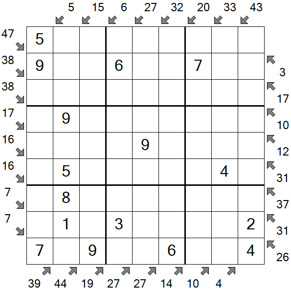 Little Killer Sudoku - Fácil