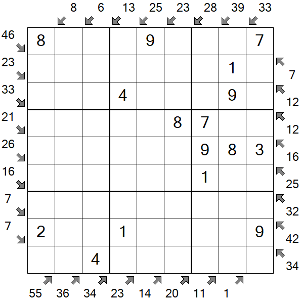 Little Killer Sudoku - Fácil