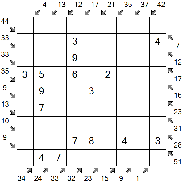 Little Killer Sudoku - Fácil