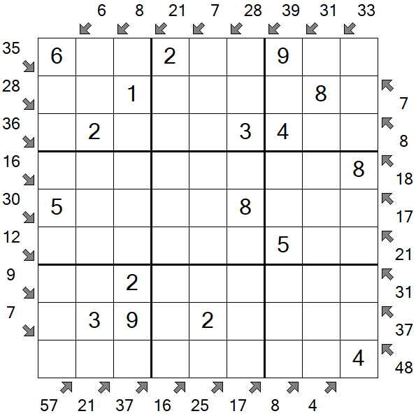 Little Killer Sudoku - Easy