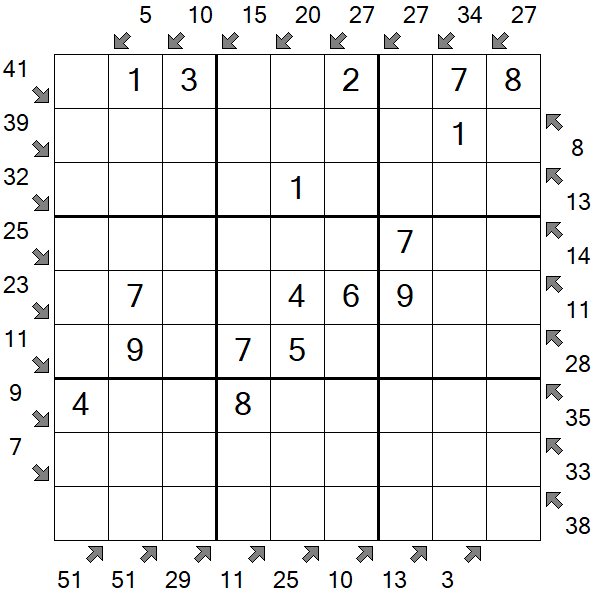 Little Killer Sudoku - Easy