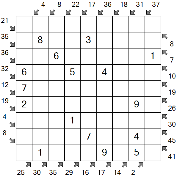 Little Killer Sudoku - Easy