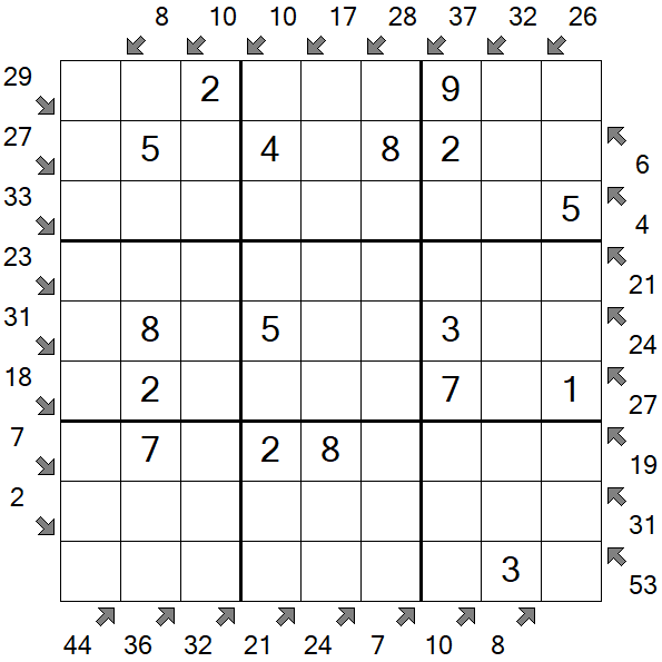 Little Killer Sudoku - Fácil