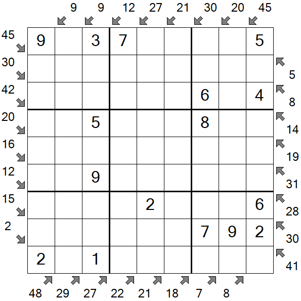 Little Killer Sudoku - Fácil
