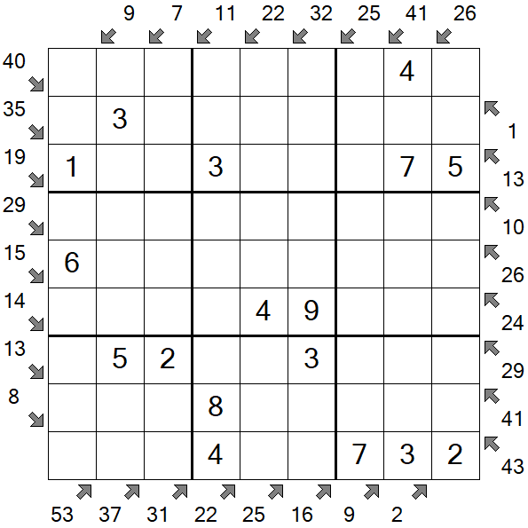 Little Killer Sudoku - Easy