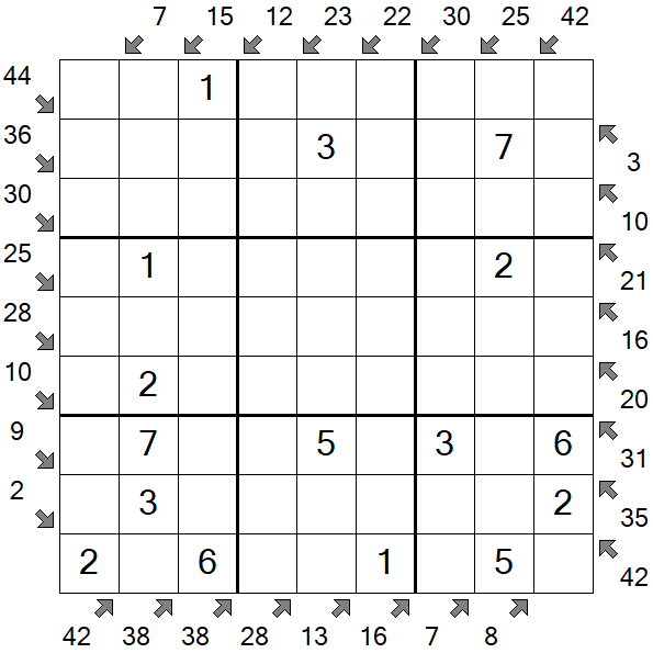 Little Killer Sudoku - Easy