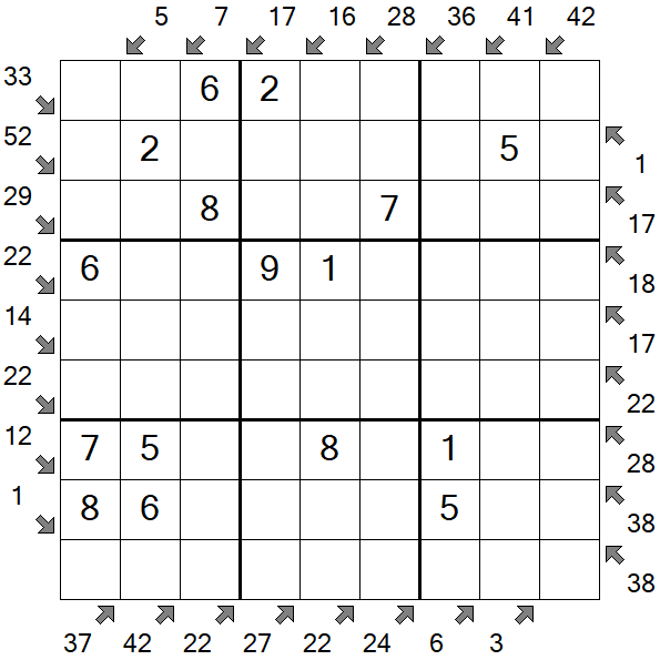 Little Killer Sudoku - Easy