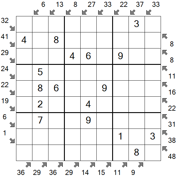 Little Killer Sudoku - Easy