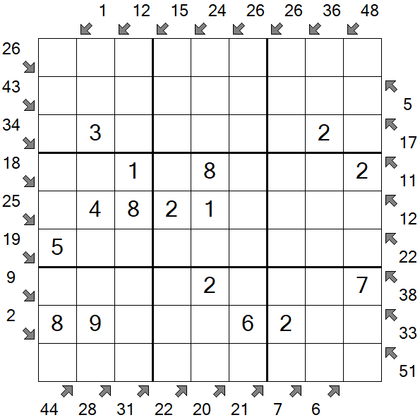 Little Killer Sudoku - Easy