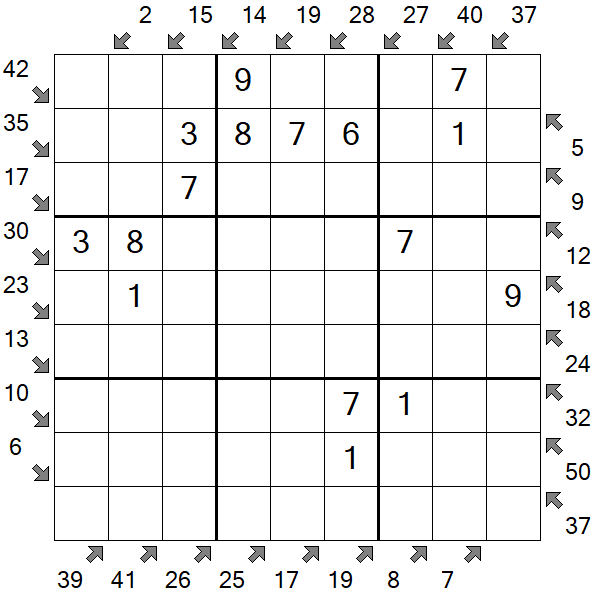 Little Killer Sudoku - Fácil