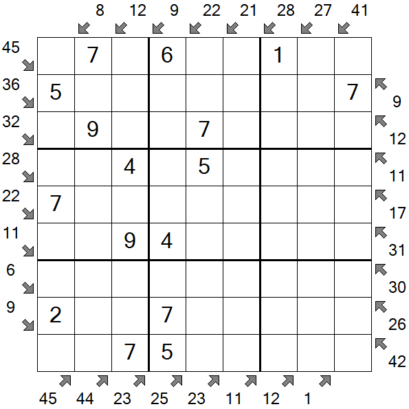 Little Killer Sudoku - Fácil