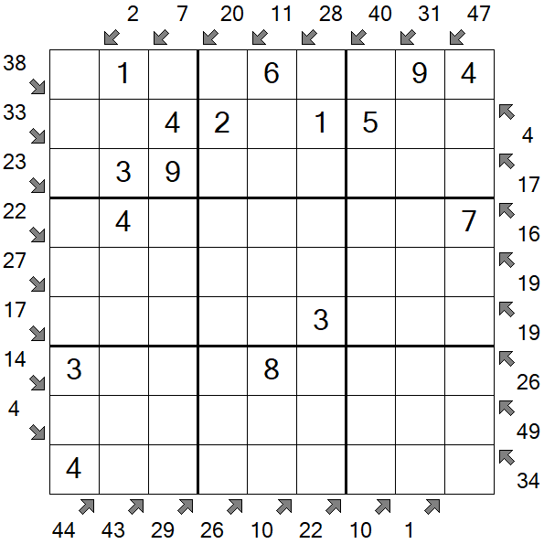 Little Killer Sudoku - Fácil