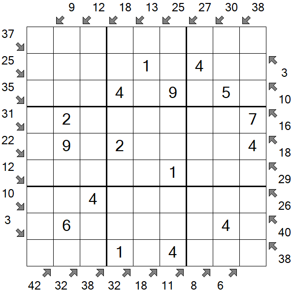 Little Killer Sudoku - Fácil