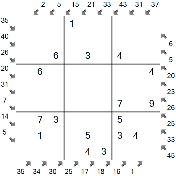 Little Killer Sudoku - Fácil