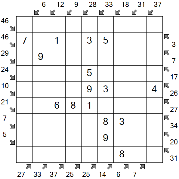 Little Killer Sudoku - Fácil
