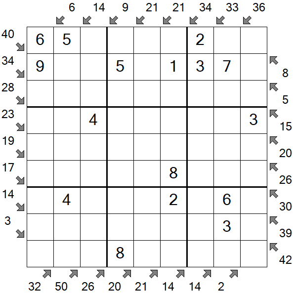 Little Killer Sudoku - Fácil