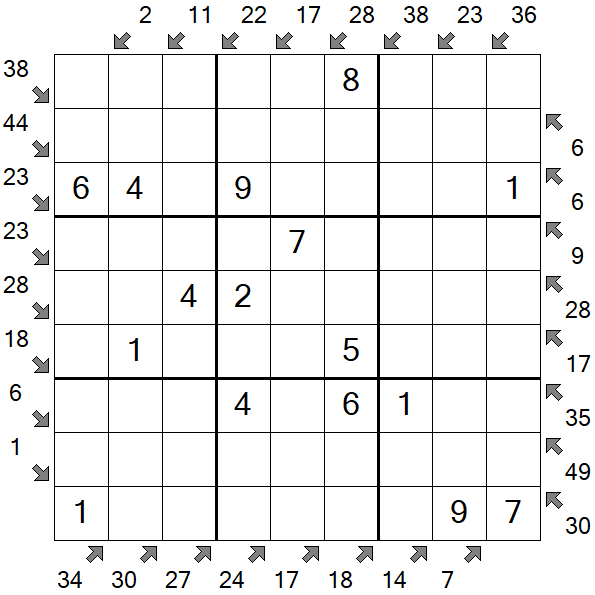 Little Killer Sudoku - Fácil