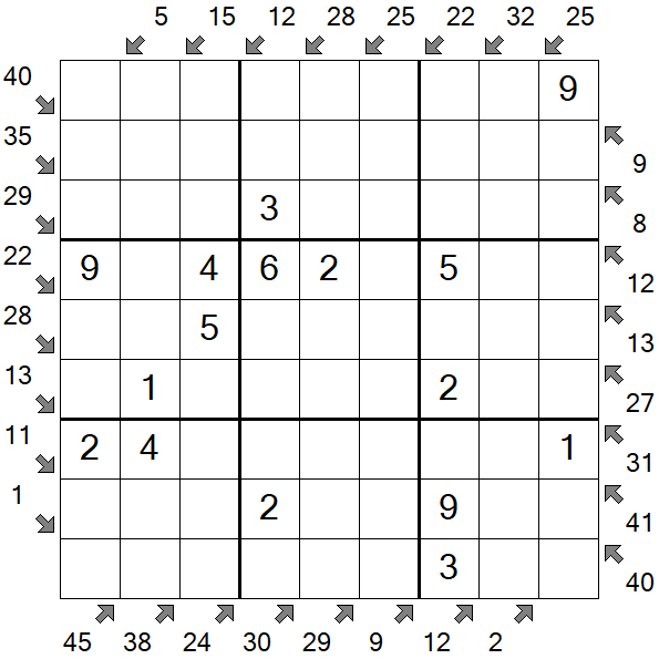 Little Killer Sudoku - Fácil