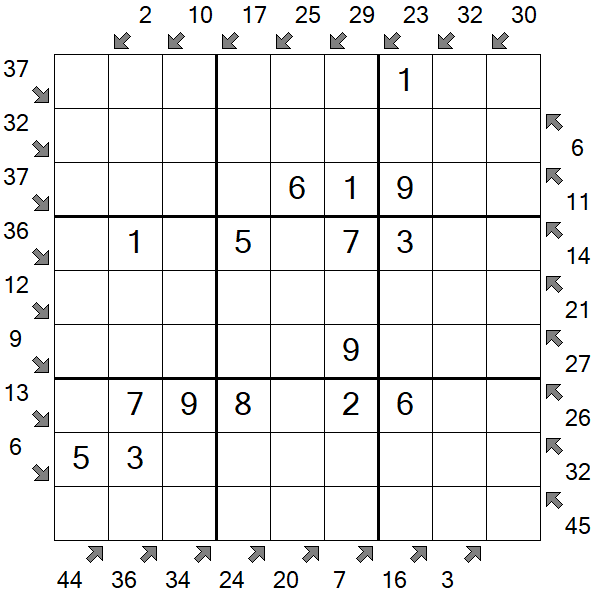 Little Killer Sudoku - Fácil