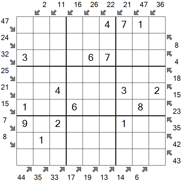 Little Killer Sudoku - Fácil