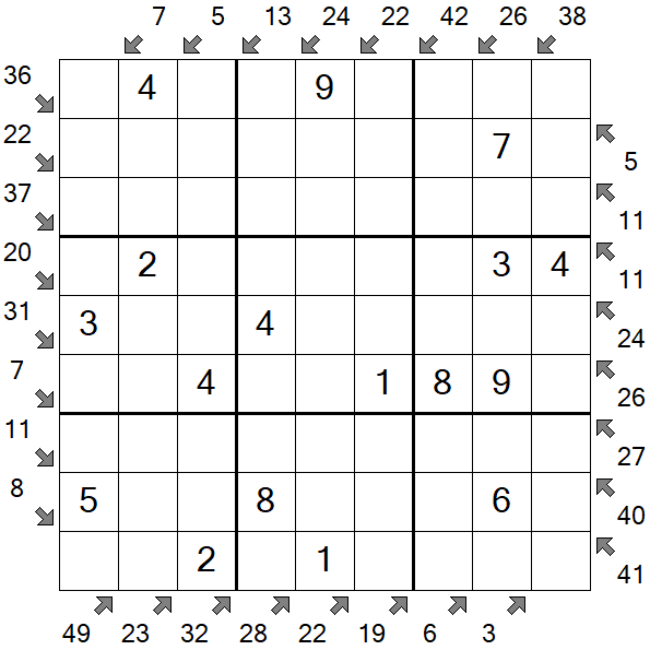 Little Killer Sudoku - Fácil