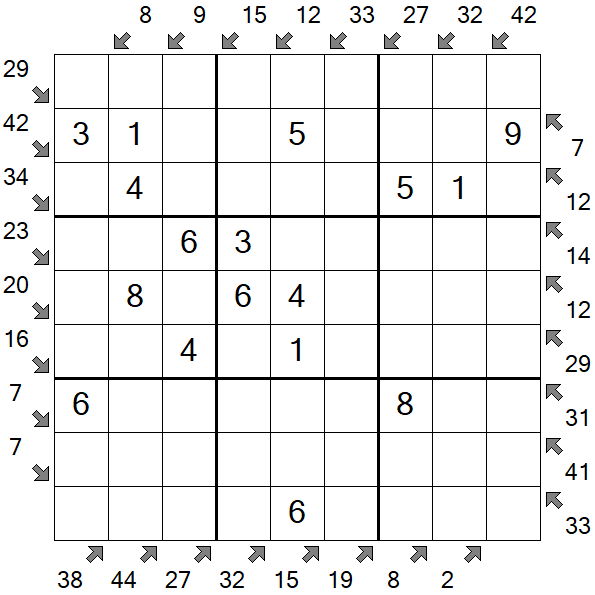 Little Killer Sudoku - Fácil
