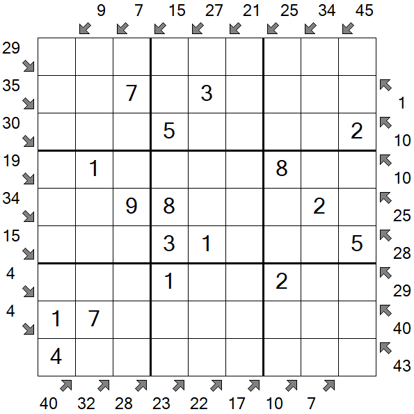 Little Killer Sudoku - Fácil