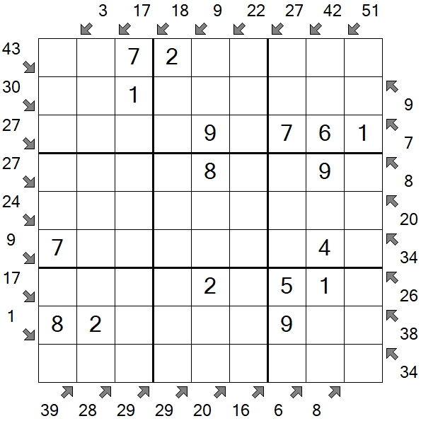 Little Killer Sudoku - Fácil