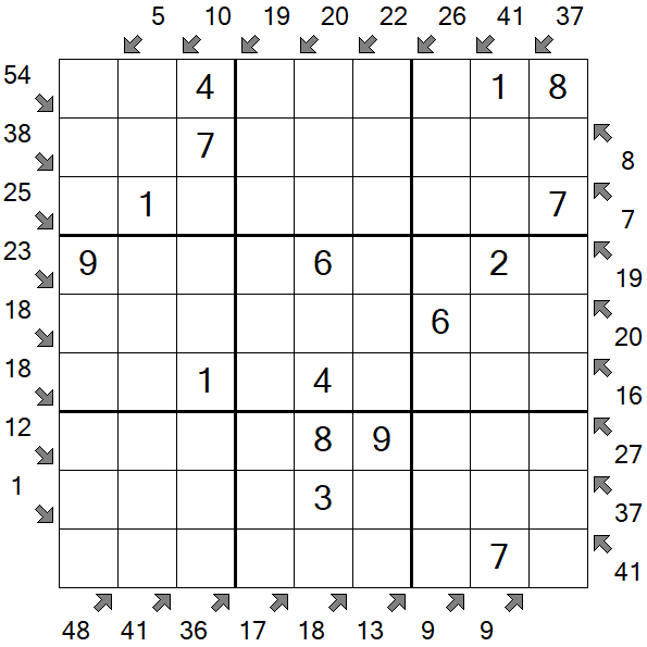 Little Killer Sudoku - Fácil